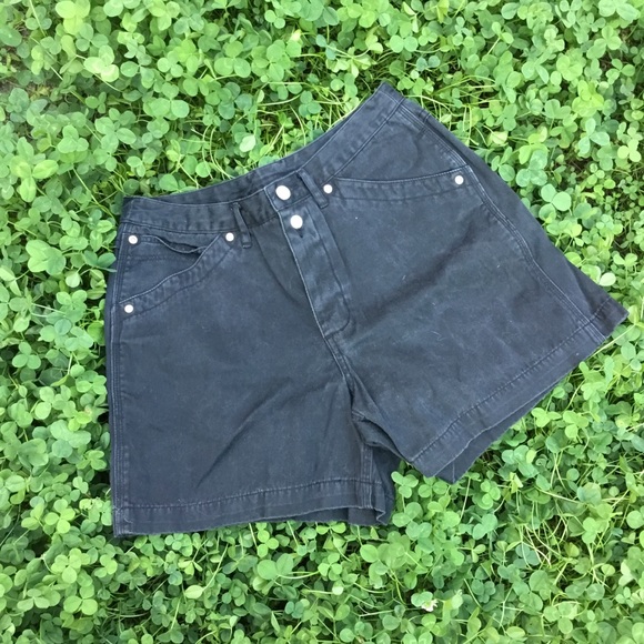 Vintage express high waisted black jorts - Picture 1 of 6